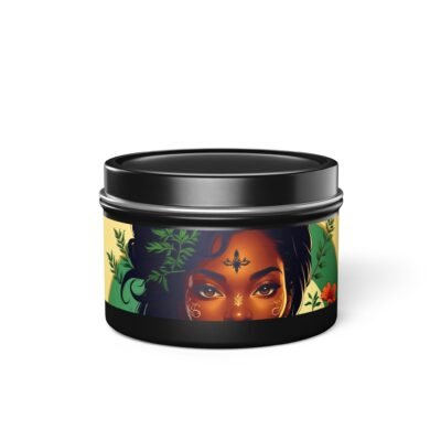 Artistic Tin Candles with Floral Design, Relaxing Home Decor, Gift for Her, Self-Care, Aromatherapy Candles, Birthday Gift