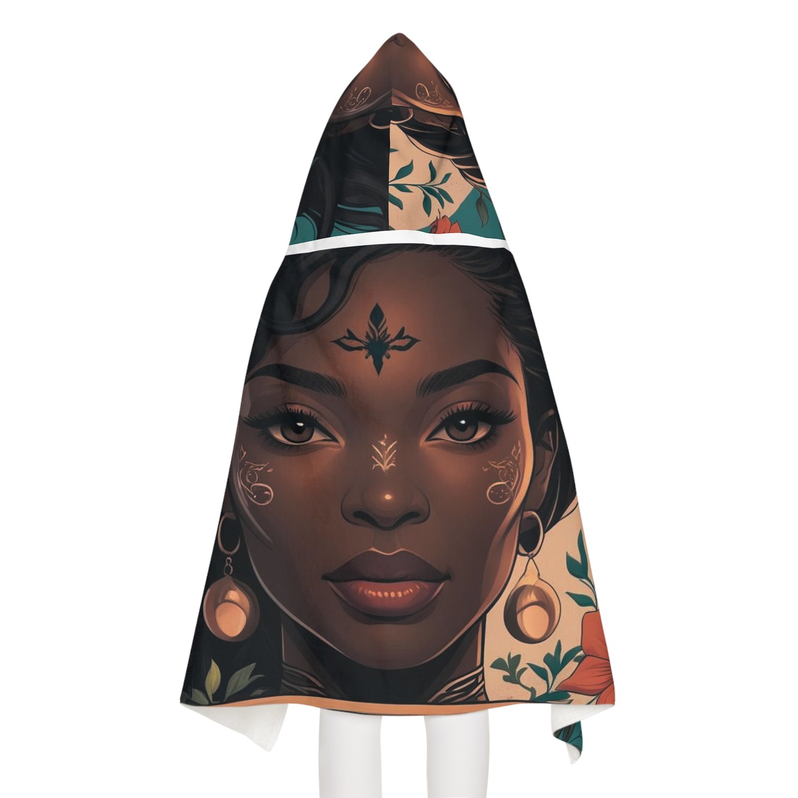 Bohemian Youth Hooded Towel, Ideal for Beach Days, Pool Parties, Spa Days, Gift for Kids, Fun Summer Accessory - Image 4