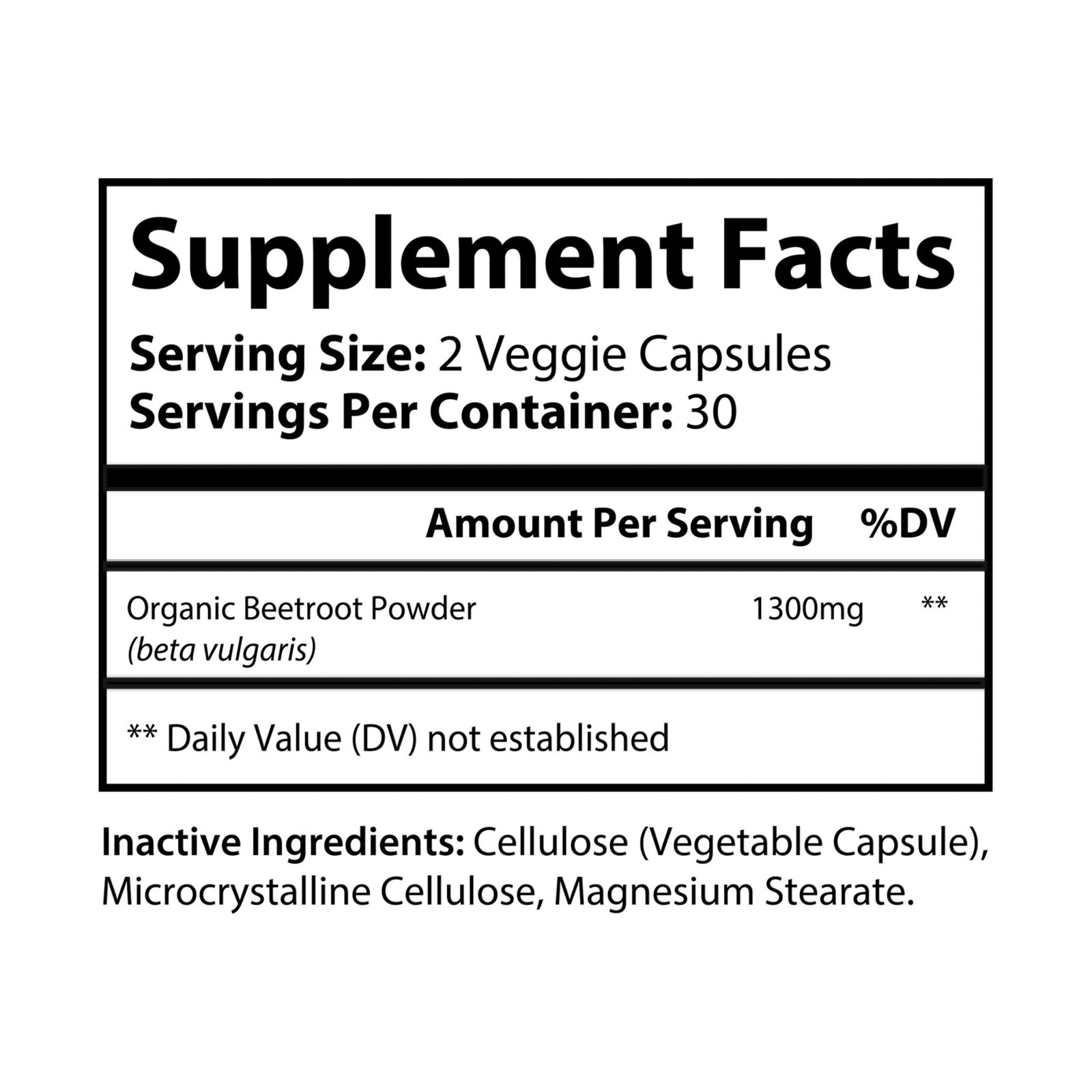 Beetroot Supplement (60 Capsules) - Image 2
