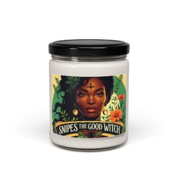 Enchanting Scented Soy Candle - Snipes the Good Witch, Cozy Home Decor, Witchy Gifts, Self-Care, Ritual Candle, Aromatherapy