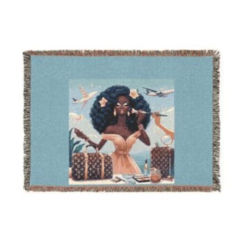 Cozy Woven Blanket for Nostalgic Vibes, Home Decor, Gift for Friends, Warm Throw, Art-Inspired Tapestry