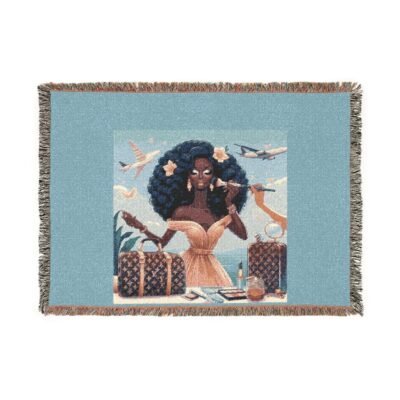 Cozy Woven Blanket for Nostalgic Vibes, Home Decor, Gift for Friends, Warm Throw, Art-Inspired Tapestry