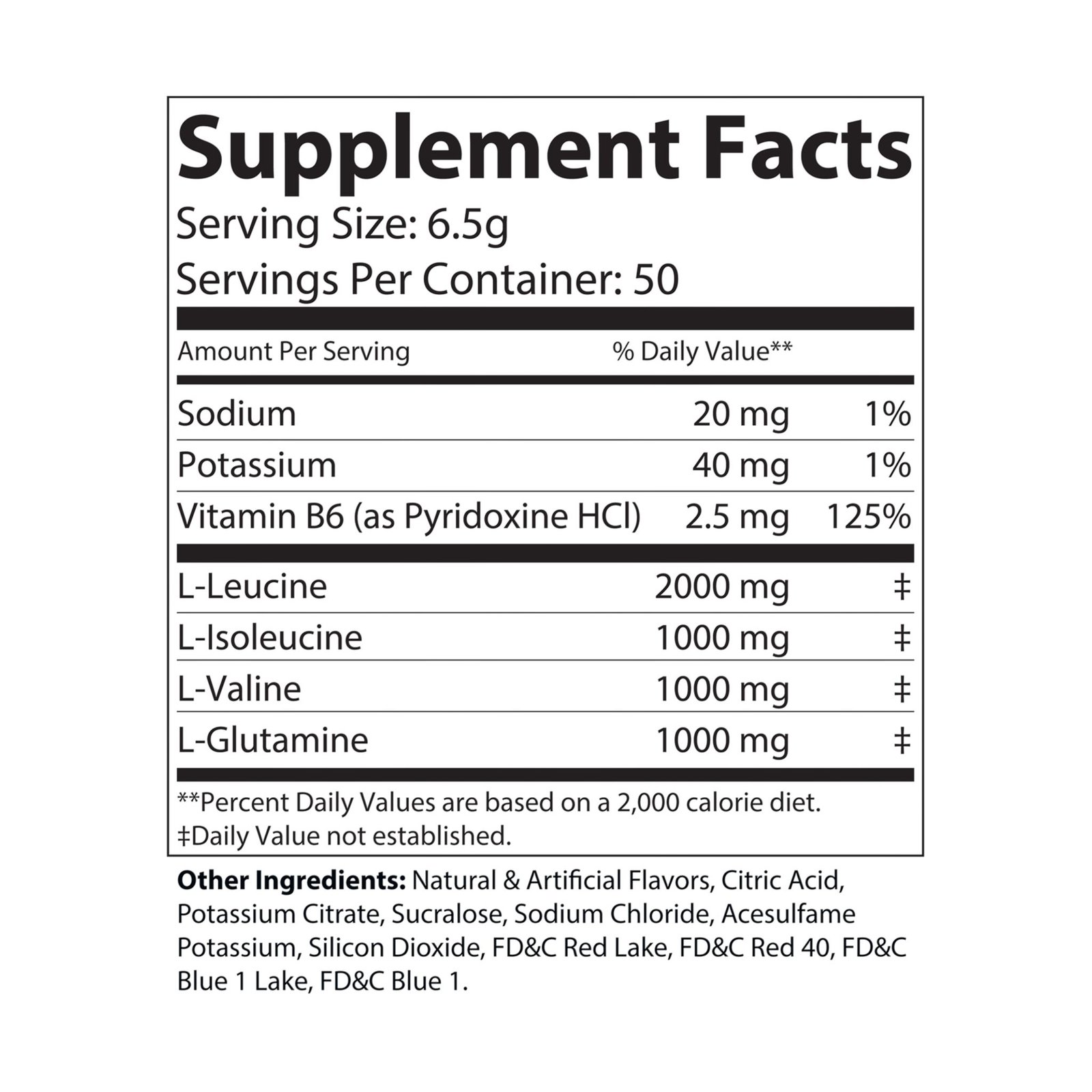 BCAA Supplement, Grape (325g, 11.46oz, 50 servings) - Image 2