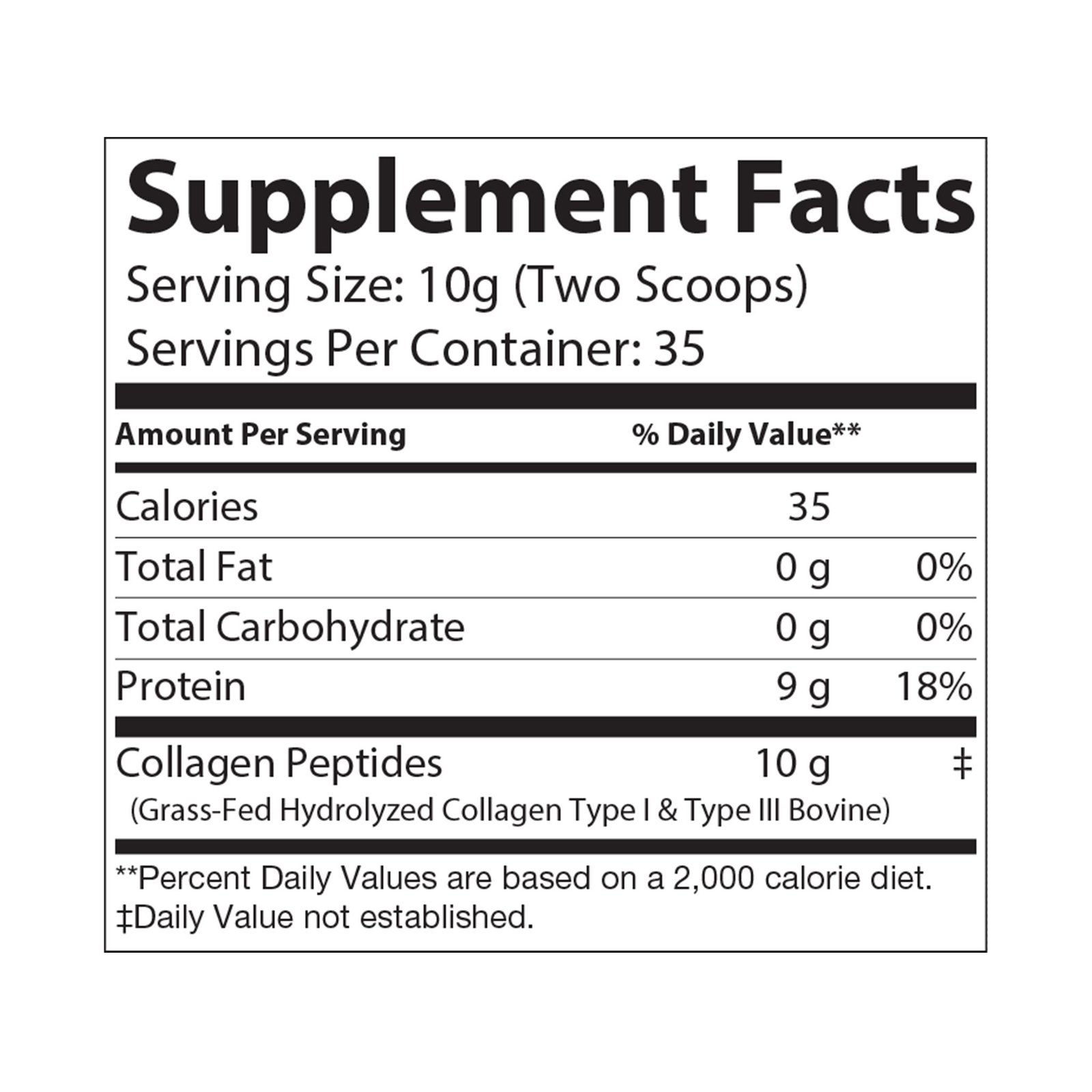 Collagen Peptides Type I & III Supplement (350g, 12.3oz) - Image 2